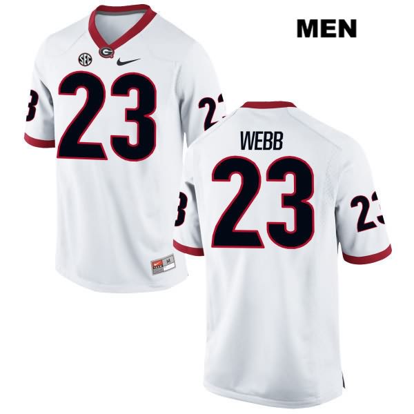 Georgia Bulldogs Men's Mark Webb #23 NCAA Authentic White Nike Stitched College Football Jersey EUR4456PC
